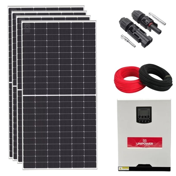 Kit Solar Canadian 333kwh/mês Monocristalino Inversor Unipowe