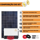 Kit Solar Iluminação 280w Resun 10 Lâmpadas Controlador 20a