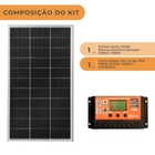 Kit Solar Monocristalino 160w Com Controlador De Carga 30a 12