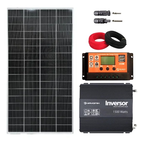 Kit Solar Off-grid 340w Com Inversor Hayonik 1500w 24v/127v | Leroy Merlin