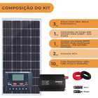 Kit Solar Para Antena Starlink Controlador 40a Pwm Inversor 3