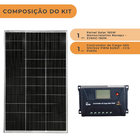 Kit Solar Placa Solar 160w Com Controlador De Carga 40a 12v P