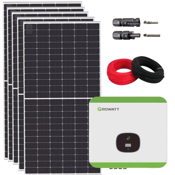 Kit Solar Residencial 594kwh/mês Canadian Inversor Growatt 5k