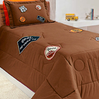 Kit Solteiro Rota 66 Casa Dona 02 Peças Tabaco