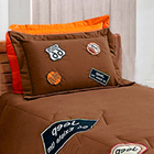 Kit Solteiro Rota 66 Casa Dona 02 Peças Tabaco