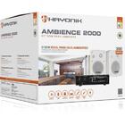 Kit Som Ambiente 200w Musical Ambience 2000 V2 Branco Hayonik
