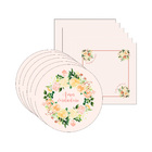 Kit Sousplat + Guardanapo Amor Verdadeiro - 6 Peças - Sem Base