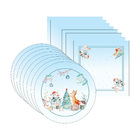 Kit Sousplat + Guardanapo Animais - 8 Peças - Sem Base