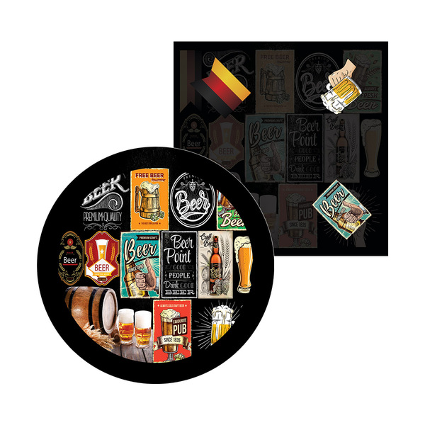 Kit Sousplat + Guardanapo Beer - 1 Peça - Sem Base