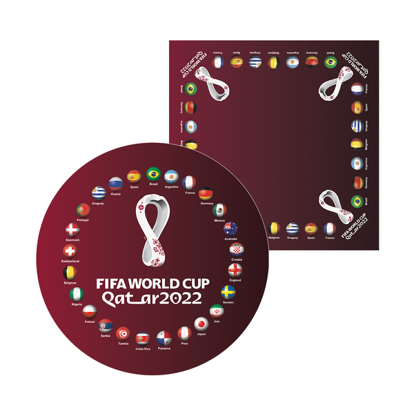 Kit Sousplat + Guardanapo Copa Bandeira E Taça - 1 Peça - Com