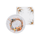 Kit Sousplat + Guardanapo Halloween Abóbora - 2 Peças - Com B