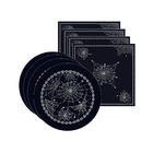 Kit Sousplat + Guardanapo Halloween Teia - 4 Peças - Sem Base