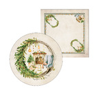 Kit Sousplat + Guardanapo Lareira - 1 Peça - Sem Base