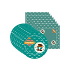 Kit Sousplat + Guardanapo Love You Dad - 8 Peças - Com Base