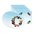 Kit Sousplat + Guardanapo Magic - 8 Peças - Com Base