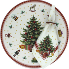 Kit Sousplat + Guardanapo Natal Arvore - 1 Peça - Sem Base