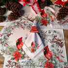 Kit Sousplat + Guardanapo Natal Cardinal - 1 Peça - Com Base