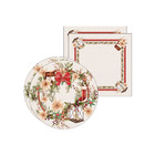 Kit Sousplat + Guardanapo Natal Christmas Vintage - 2 Peças -