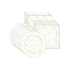 Kit Sousplat + Guardanapo Natal Dourado Gliter - 8 Peças - Co