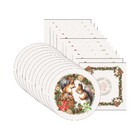 Kit Sousplat + Guardanapo Natal Esquilo Ii - 12 Peças - Sem B