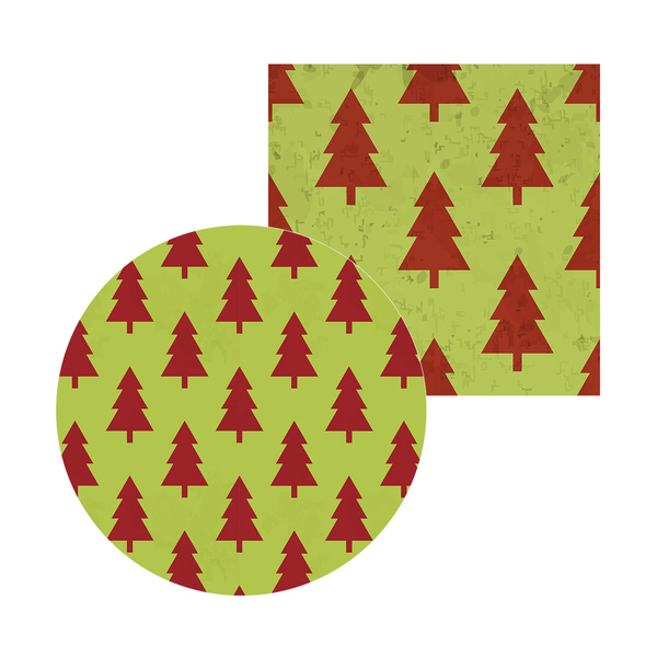 Kit Sousplat + Guardanapo Natal Fundo Verde/pinheiro - 1 Peça