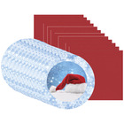 Kit Sousplat + Guardanapo Natal Gorro Noel - 12 Peças - Com B