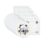 Kit Sousplat + Guardanapo Natal Presépio Iv - 12 Peças - Sem