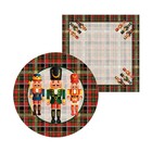 Kit Sousplat + Guardanapo Natal Quebra Nozes