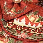 Kit Sousplat + Guardanapo Natal Trenó - 1 Peça - Sem Base