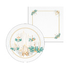 Kit Sousplat + Guardanapo Natal Velas - 1 Peça - Sem Base