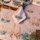 Kit Sousplat + Guardanapo Natal Velas - 2 Peças - Sem Base