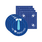 Kit Sousplat + Guardanapo Pai Amamos Você - 4 Peças - Sem Base