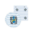 Kit Sousplat + Guardanapo Pai Gravata - 2 Peças - Com Base