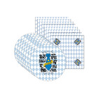 Kit Sousplat + Guardanapo Pai Gravata - 8 Peças - Com Base