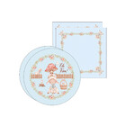 Kit Sousplat + Guardanapo Páscoa Cordeiro - 2 Peças - Com Base