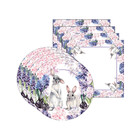 Kit Sousplat + Guardanapo Páscoa Irmãos Coelho - 4 Peças - Se