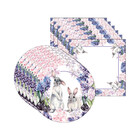 Kit Sousplat + Guardanapo Páscoa Irmãos Coelho - 6 Peças - Se