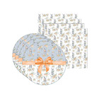 Kit Sousplat + Guardanapo Páscoa Laço - 4 Peças - Sem Base