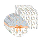 Kit Sousplat + Guardanapo Páscoa Laço - 6 Peças - Sem Base