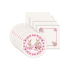 Kit Sousplat + Guardanapo Páscoa Sakura - 8 Peças - Sem Base