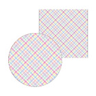 Kit Sousplat + Guardanapo Páscoa Xadrez Colorido - 1 Peça - S