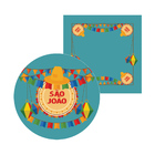 Kit Sousplat + Guardanapo São João Verde - 1 Peça - Sem Base