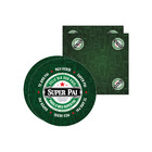 Kit Sousplat + Guardanapo Super Pai Verde - 2 Peças - Com Base