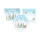 Kit Sousplat + Jogo Americano + Guardanapo Animais - 2 Peças