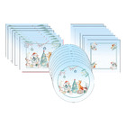 Kit Sousplat + Jogo Americano + Guardanapo Animais - 8 Peças