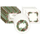 Kit Sousplat + Jogo Americano + Guardanapo Arbusto - 12 Peças