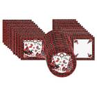 Kit Sousplat + Jogo Americano + Guardanapo Bola Vermelha - 1