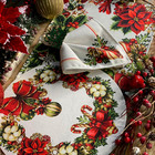 Kit Sousplat + Jogo Americano + Guardanapo Green Red - 8 Peça