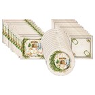 Kit Sousplat + Jogo Americano + Guardanapo Lareira - 8 Peças