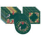 Kit Sousplat + Jogo Americano + Guardanapo Pássaro Verde - 12